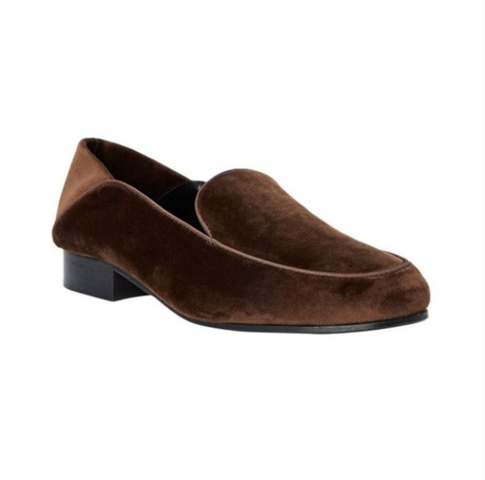 J. MCLAUGHLIN Luna Velvet Convertible Loafers Chocolate Brown Sz 8.5
